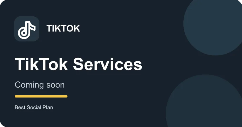 TikTok category card marked upcoming
